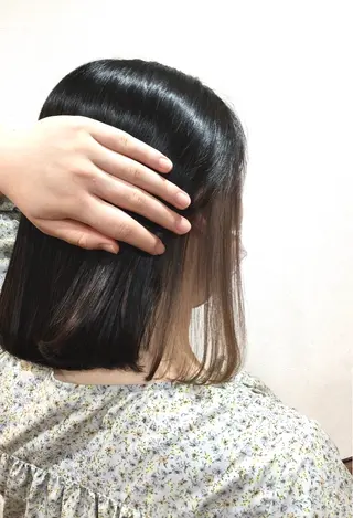 ミディアム Annon プライベートサロンのヘアスタイル