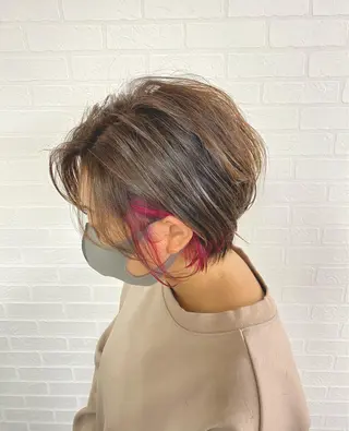 ショート カラー 🎁無料カットカラー 📷撮影モデル募集✨のヘアスタイル