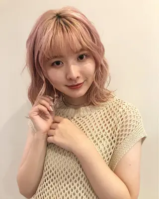 ミディアム カラー レイヤー/お顔まわり 暖色カラー🍑Amiのその他イメージ