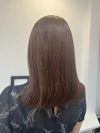 セミロング 無料カットモデル‪✨ ✂️Nanami🌷のヘアスタイル