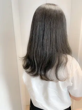 ミディアム カラー ✨ブリーチなし透明感 池袋　水野のヘアスタイル