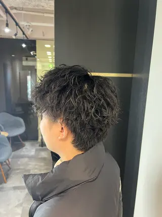 ショート パーマ メンズ メンズパーマ/ メンズ特化/寺阪拓真のヘアスタイル