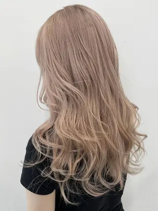 ロング カラー nico TOKYO 渋谷所属・ブリーチ ハイトーン 特化🌈フジタハルキのヘアスタイル