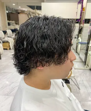 パーマ メンズ 🌴パーマオタク🌴 長谷川　諒佑🌈のヘアスタイル