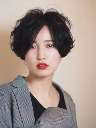 ショート カラー ヘアアレンジ GLOSSY所属・坂本 直樹のヘアスタイル