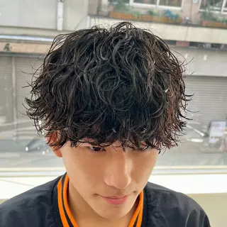 ショート パーマ メンズ メンズカット/波巻き TAKUMAのヘアスタイル
