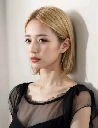 ショート 韓国風くびれヘア/ 小顔レイヤー🧿小林のヘアスタイル