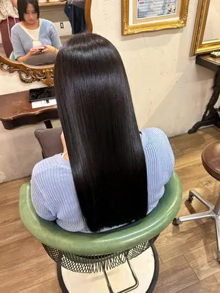 ロング カラー 馬場 瑞穂のヘアスタイル