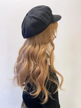 ミディアム カラー レイヤー×グレージュ /ピンク🩷mioのヘアスタイル