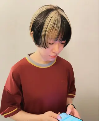 ミディアム カラー 原宿/ケパーマ 🧺ユウマのヘアスタイル