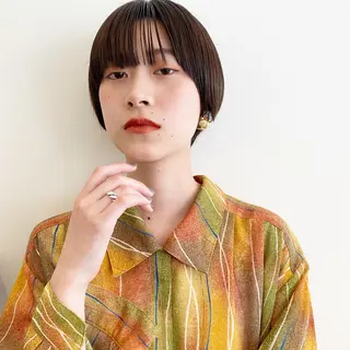 ショート カラー 自由が丘 艶髪美容師✨生板🌿のヘアスタイル