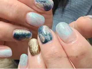 ネイル パラジェル登録店 爪と猫NANAMIのネイルデザイン