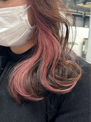 ミディアム カラー ブリーチダブルカラー 【koide】のヘアスタイル