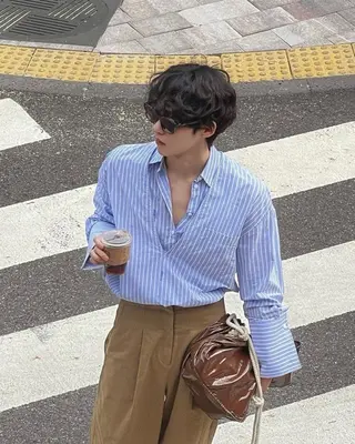 パーマ メンズ atelier doux dimanche（アトリエ・ドゥー・ディマンシュ）所属・Fukamiレイヤー 透明感カラーのヘアスタイル