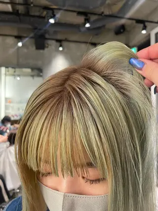 ミディアム カラー 美髪矯正/ハイトーン 🪸🩰ヒナコのヘアスタイル