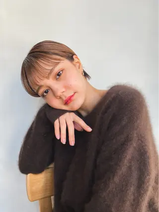 ショート カラー Takuma✨中目 ショート　ボブのヘアスタイル