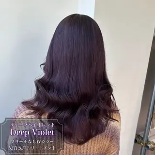 ロング カラー 透けるやわらか艶髪♡ ナチュラルストレートのヘアスタイル