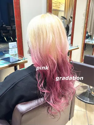 ロング カラー 暖色カラー🍒 yume ໒꒱のヘアスタイル