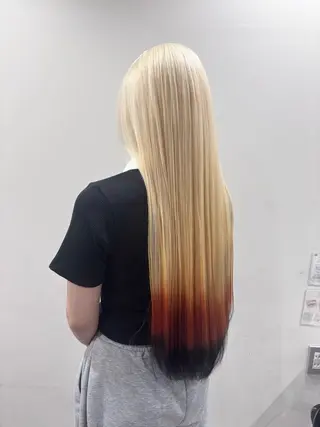 ロング カラー ブリーチ特化/透明感 カラー森山陽向のヘアスタイル