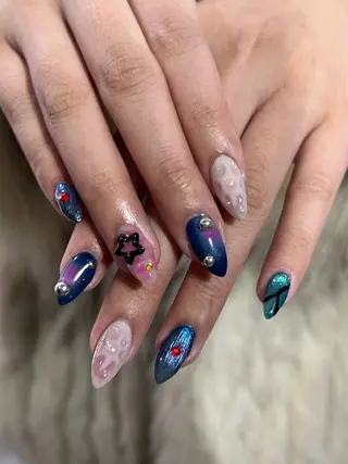 ネイル Hata nail 🎀個性派ニュアンスのネイルデザイン