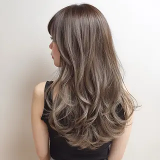 セミロング カラー KEISUKE/カラ ー🐶シールエクステのヘアスタイル