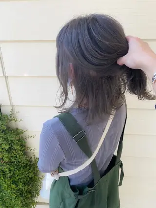 ミディアム y.s.h所属・ハイトーンカラー🌈 メンズパーマ鈴木康平のヘアスタイル