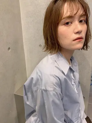 ショート misch by urban所属・名駅🦢大人艶カラー 🪽カミヤアカネのヘアスタイル