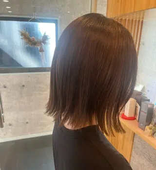 ミディアム カラー パーマ 森山 陽菜のヘアスタイル