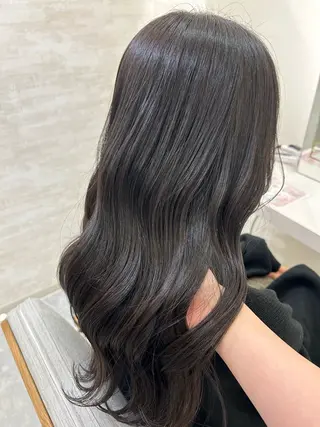 セミロング カラー ヘアアレンジ 髪質改善&艶感カラー 🪄岡井美結のヘアスタイル