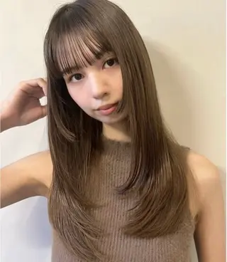ロング レイヤーカット大人気 //吉田百花のヘアスタイル