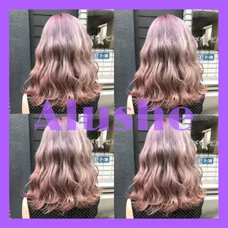 セミロング カラー ヘアアレンジ 🦋韓国ヘア 坂本 菜摘🦋のヘアスタイル