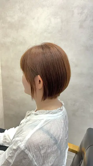 ショート 艶カラー/艶髪矯正 LOANA鈴木のヘアスタイル