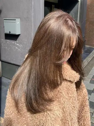 ロング 🚨メンズ曲がる 縮毛矯正りおん🚨のヘアスタイル