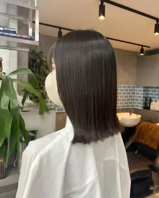 ミディアム カラー 韓国ヘア 🎀華澄のヘアスタイル