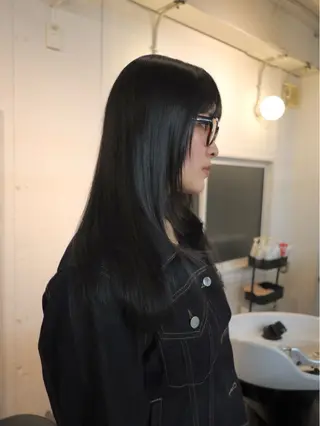 ロング 福田 楓のヘアスタイル