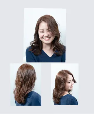 セミロング シェアハピ 隼人のヘアスタイル