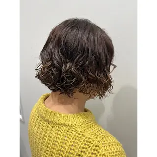 ショート カラー パーマ Hair＆Make Allure所属・🦄💓ショートボブ 🦄💓杉浦りなのヘアスタイル