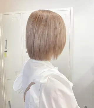 ショート カラー 似合わせハイトーン 🍯ayumi🍯のヘアスタイル