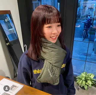 ミディアム the hinc所属・ami/大阪/暖色 /レイヤーカットのヘアスタイル