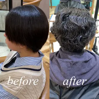 ショート パーマ 💎巻ける縮毛矯正/ 艶髪💎石渕智也のヘアスタイル