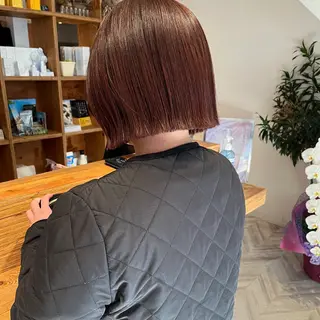 ショート カラー ボブ/透明感カラー /坂口恵梨子のヘアスタイル