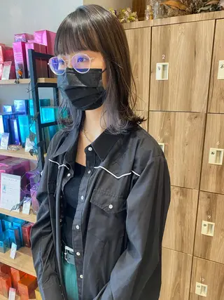 ミディアム カラー パーマ指名No1 /namiのヘアスタイル