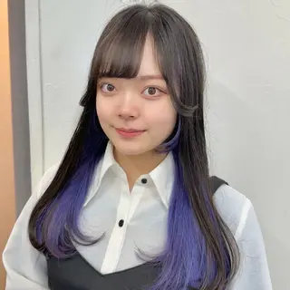 ロング カラー インナーカラー/レイ ヤーカット♡/マキシのヘアスタイル