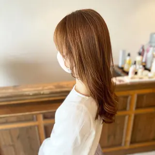 セミロング カラー レイヤー/ボブパーマ /垢抜け/タクミのヘアスタイル