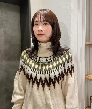 ミディアム tete nico所属・似合わせ/ヘアカラー nanami🌸のヘアスタイル