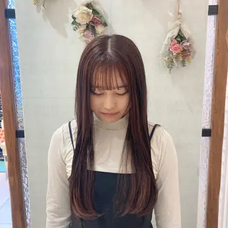 カラー 透明感ワンカラー 🎀髪質改善/AOのヘアスタイル