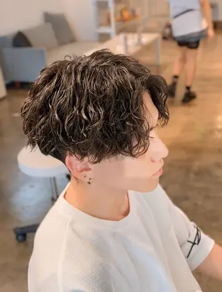 パーマ メンズ メンズパーマ 特化/中川拓也のヘアスタイル