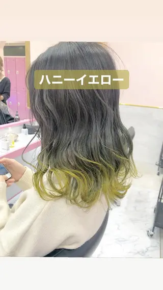 セミロング カラー tuki yokohama所属・店長 小池アキトのヘアスタイル