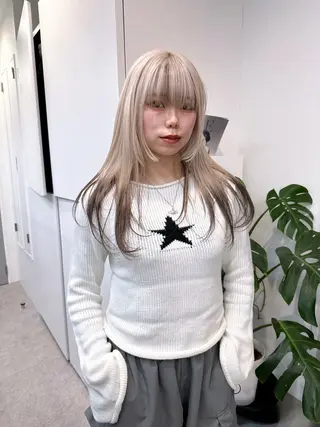 ミディアム カラー Cinq所属・ハイライト🌟/ ボブ/豊田のヘアスタイル