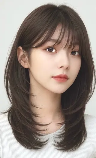 ミディアム hair&make EARTH新都心店所属・宮城 呂羽のヘアスタイル